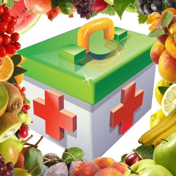 зеленая фруктовая аптечка